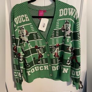 QOS Football Player and Field Sweater